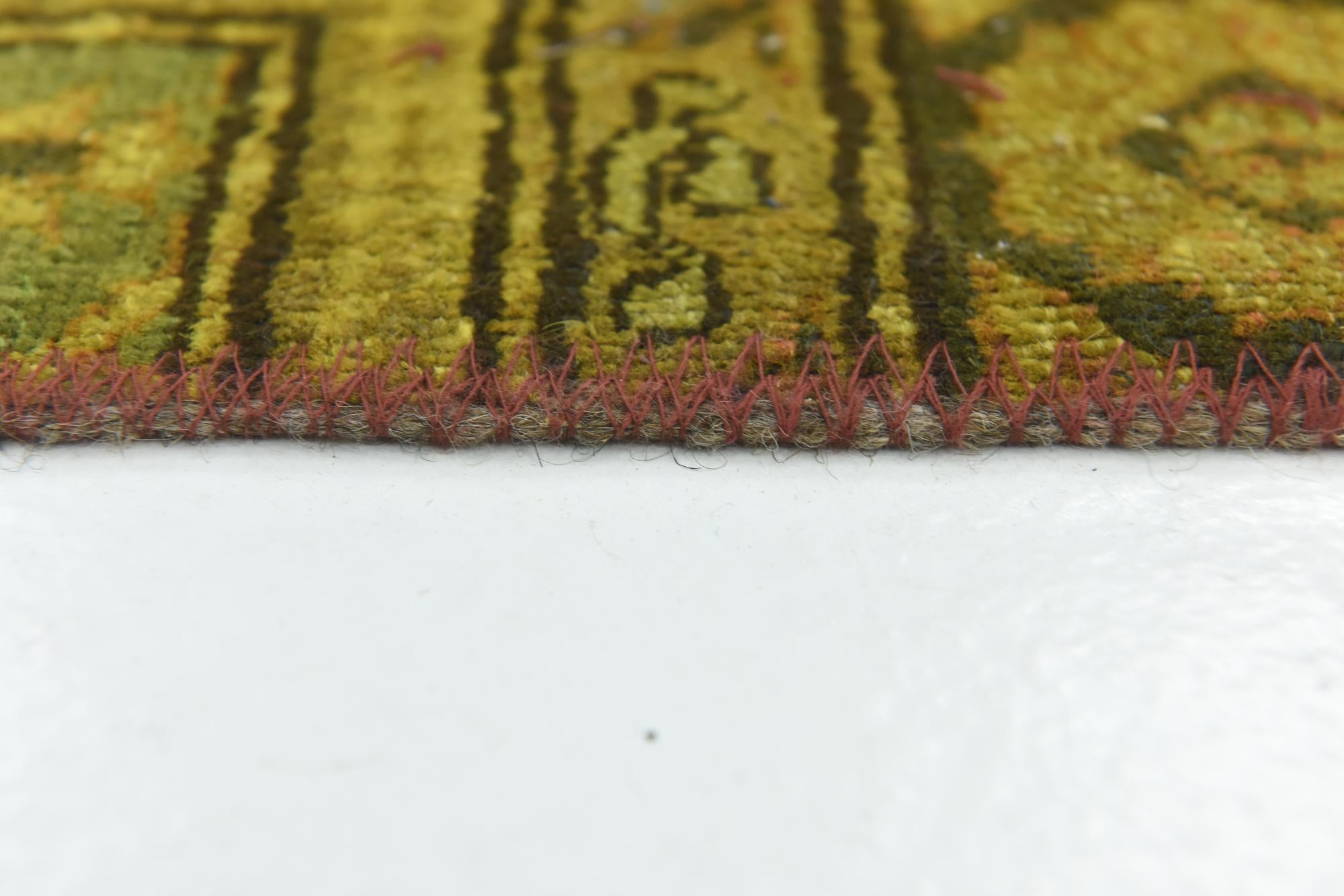 5' 7 x 8' Hand Knotted Ultra Vintage Persian Wool Rug