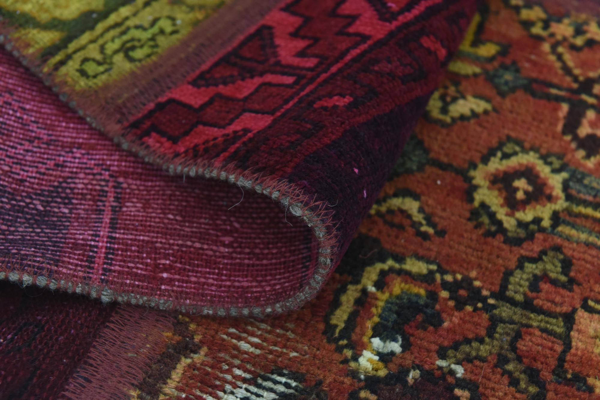5' 7 x 8' Hand Knotted Ultra Vintage Persian Wool Rug