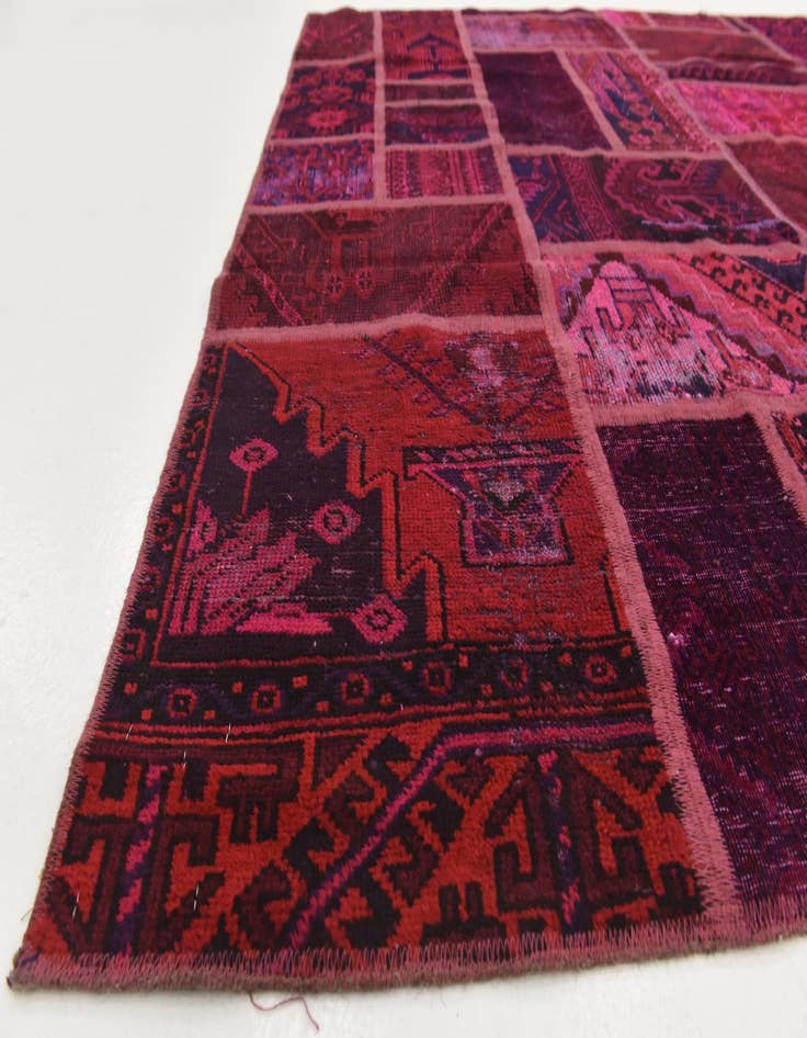 Detail image of 5' 6 x 7' 4  Hand Knotted Ultra Vintage Persian Wool Rug