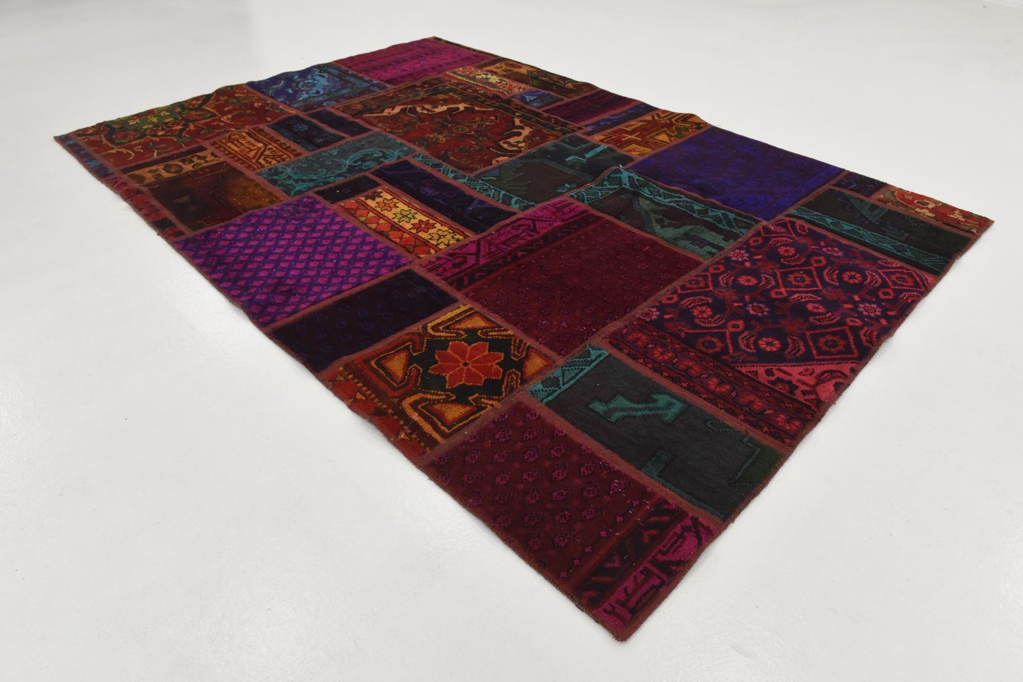 5' 3 x 7' 6 Hand Knotted Ultra Vintage Persian Wool Rug