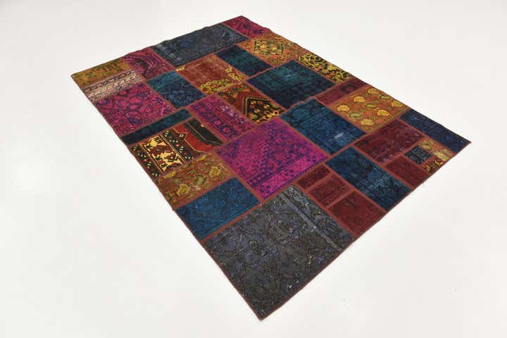 5' 6 x 7' 6 Hand Knotted Ultra Vintage Persian Wool Rug
