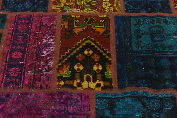 5' 6 x 7' 6 Hand Knotted Ultra Vintage Persian Wool Rug