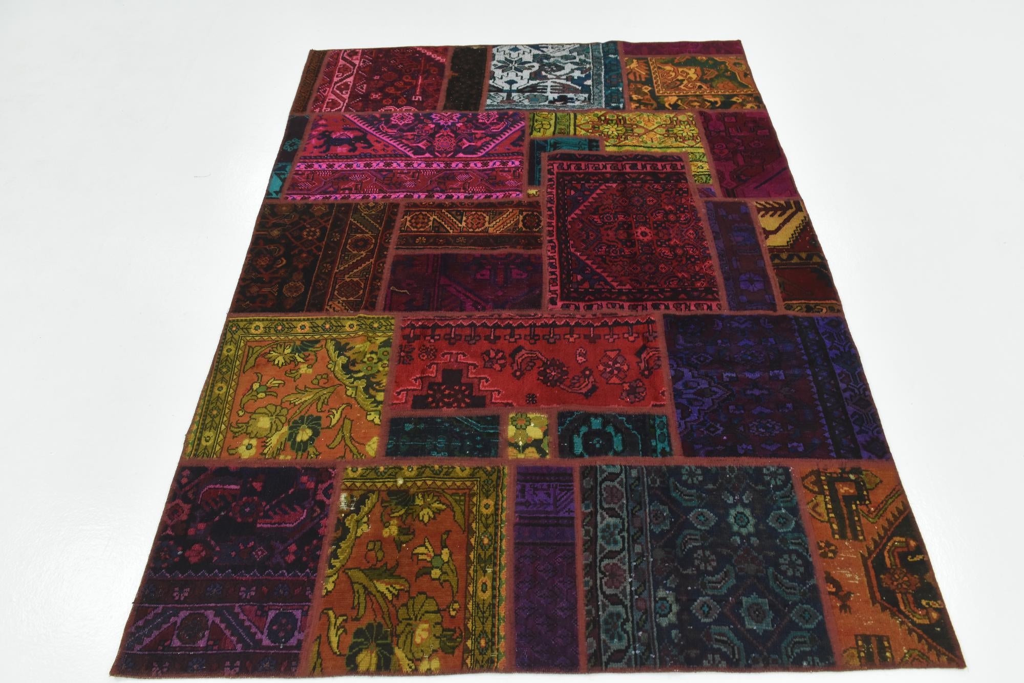 5' 6 x 7' 7 Hand Knotted Ultra Vintage Persian Wool Rug
