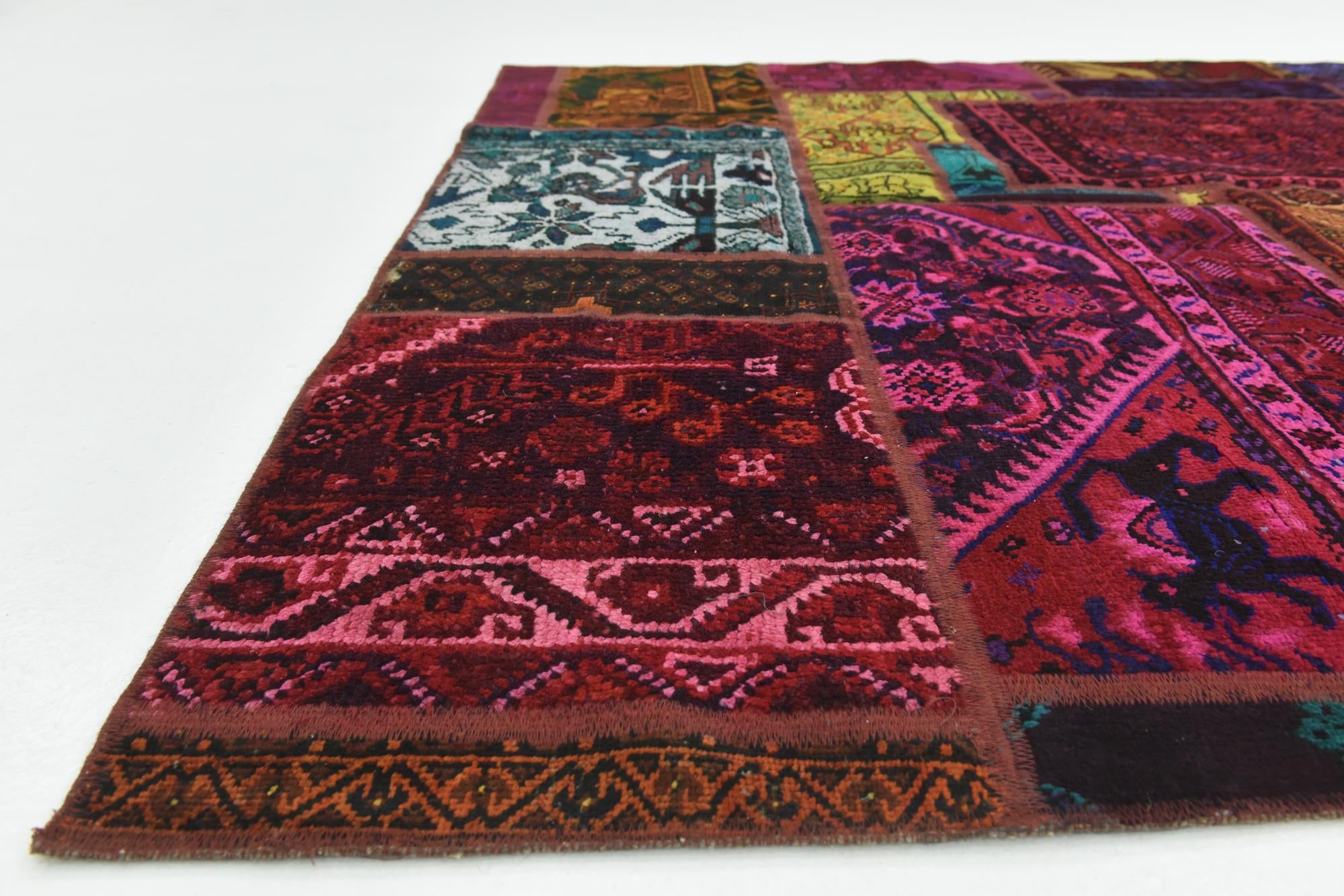 5' 6 x 7' 7 Hand Knotted Ultra Vintage Persian Wool Rug