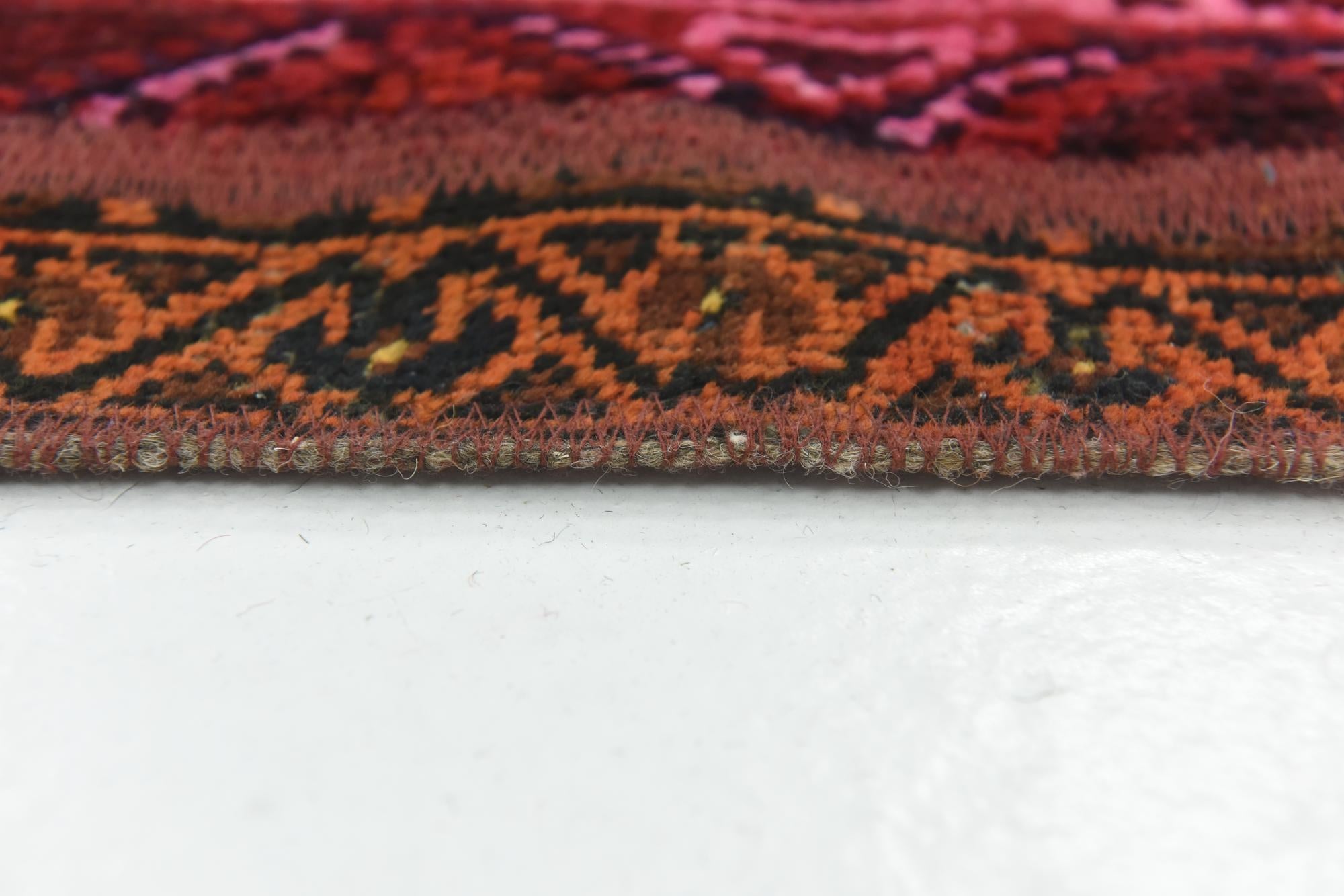 5' 6 x 7' 7 Hand Knotted Ultra Vintage Persian Wool Rug