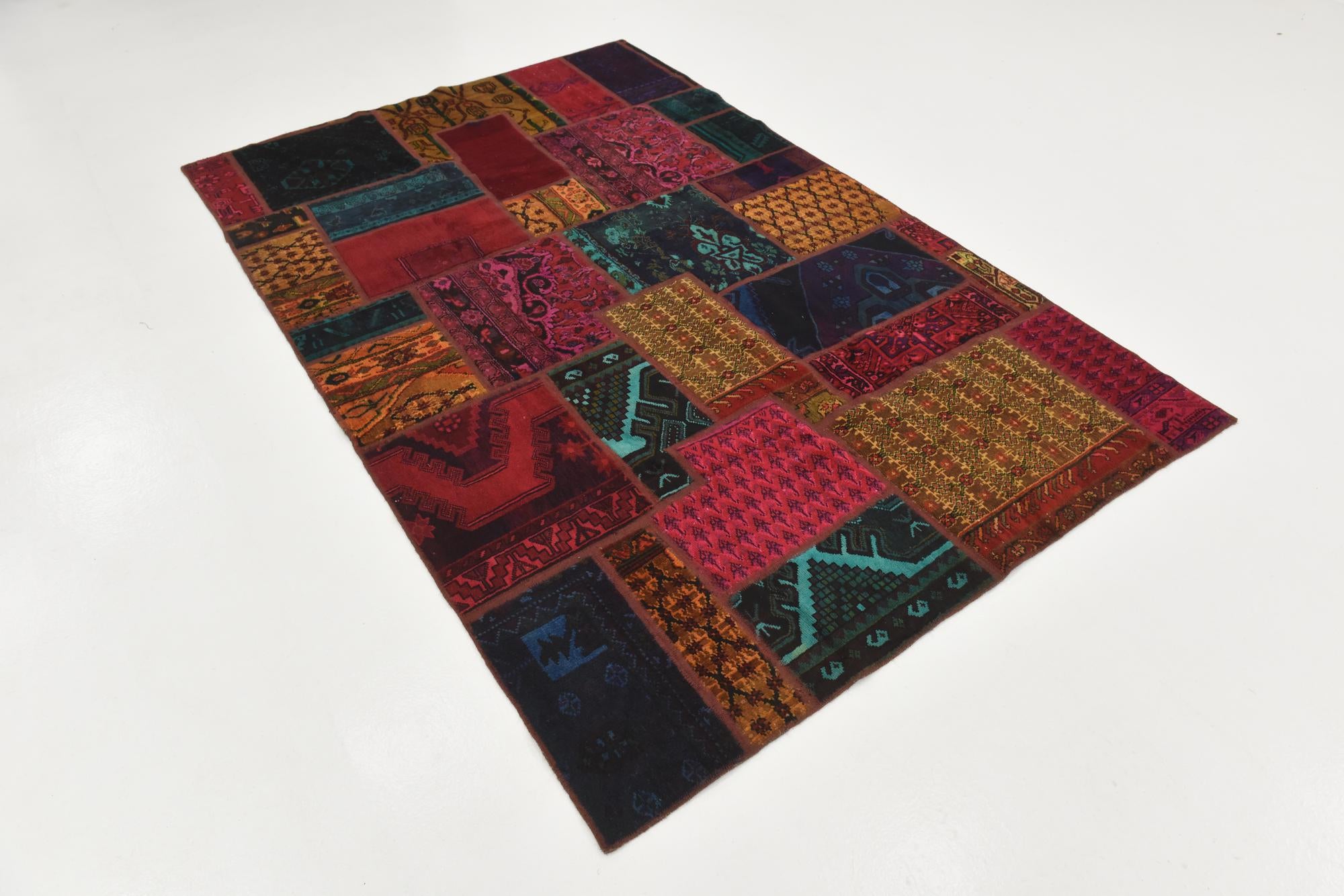 5' 5 x 8' 5 Hand Knotted Ultra Vintage Persian Wool Rug