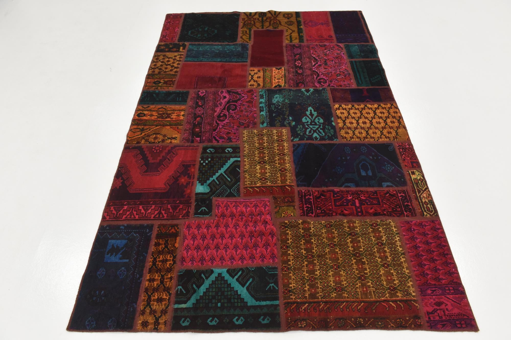 5' 5 x 8' 5 Hand Knotted Ultra Vintage Persian Wool Rug