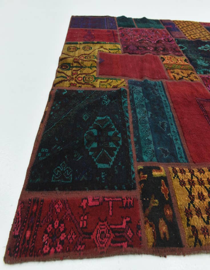 Detail image of 5' 5 x 8' 5  Hand Knotted Ultra Vintage Persian Wool Rug