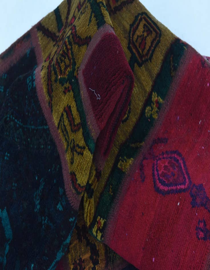 Detail image of 5' 5 x 8' 5  Hand Knotted Ultra Vintage Persian Wool Rug