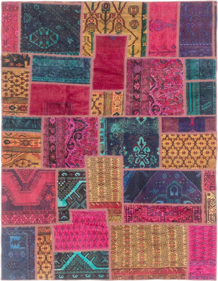 Detail image of 5' 5 x 8' 5 Hand Knotted Ultra Vintage Persian Wool Rug
