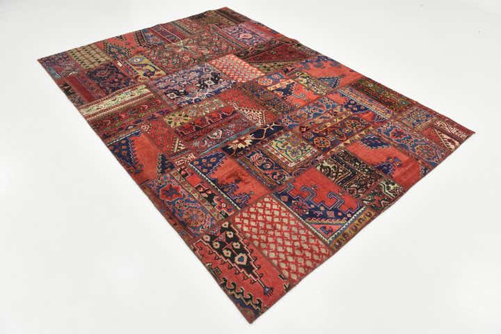 6' 5 x 9' Hand Knotted Ultra Vintage Persian Wool Rug