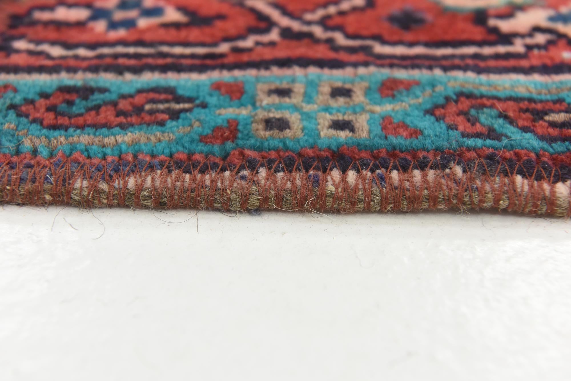 6' 5 x 9' Hand Knotted Ultra Vintage Persian Wool Rug
