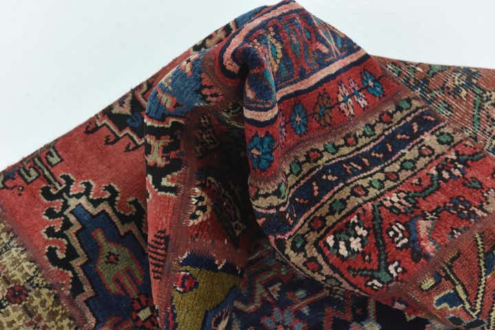 6' 5 x 9' Hand Knotted Ultra Vintage Persian Wool Rug