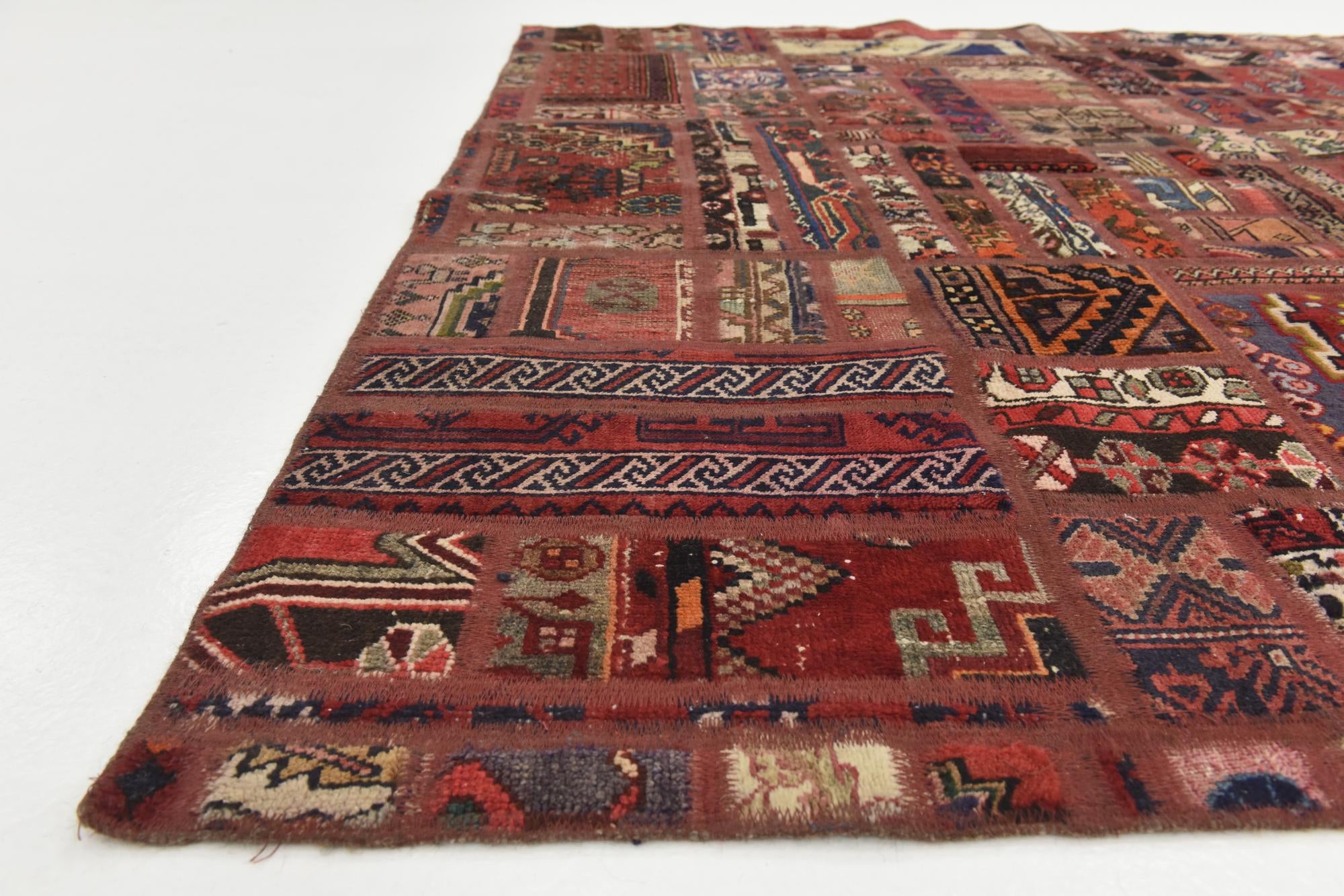 5' 10 x 8' Hand Knotted Ultra Vintage Persian Wool Rug