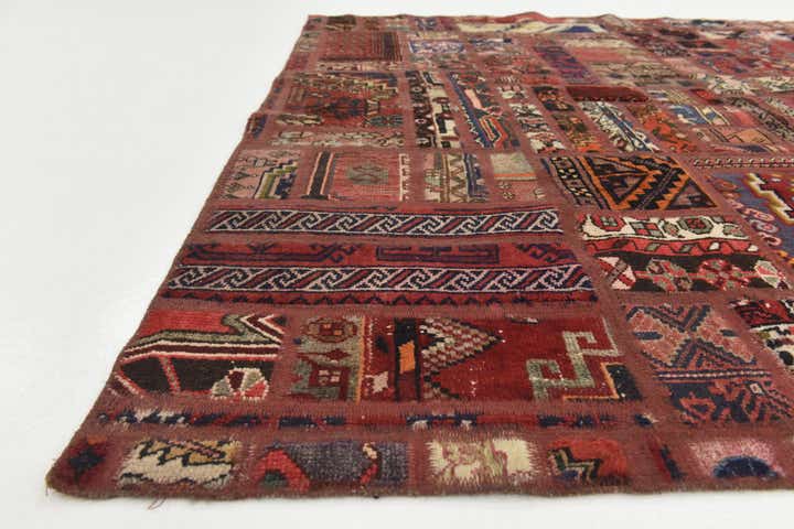 5' 10 x 8' Hand Knotted Ultra Vintage Persian Wool Rug