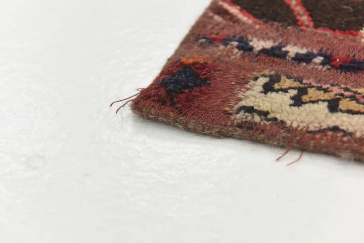Detail image of 5' 10 x 8' Hand Knotted Ultra Vintage Persian Wool Rug