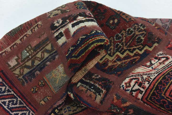 5' 10 x 8' Hand Knotted Ultra Vintage Persian Wool Rug