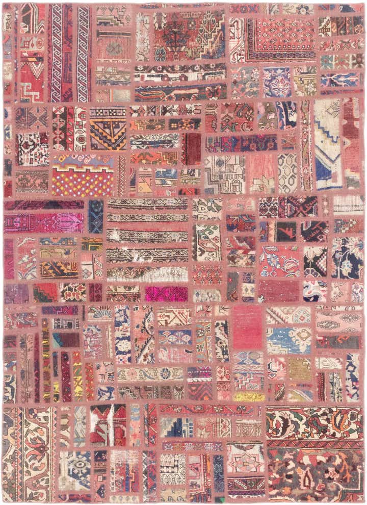 5' 10 x 8' Hand Knotted Ultra Vintage Persian Wool Rug