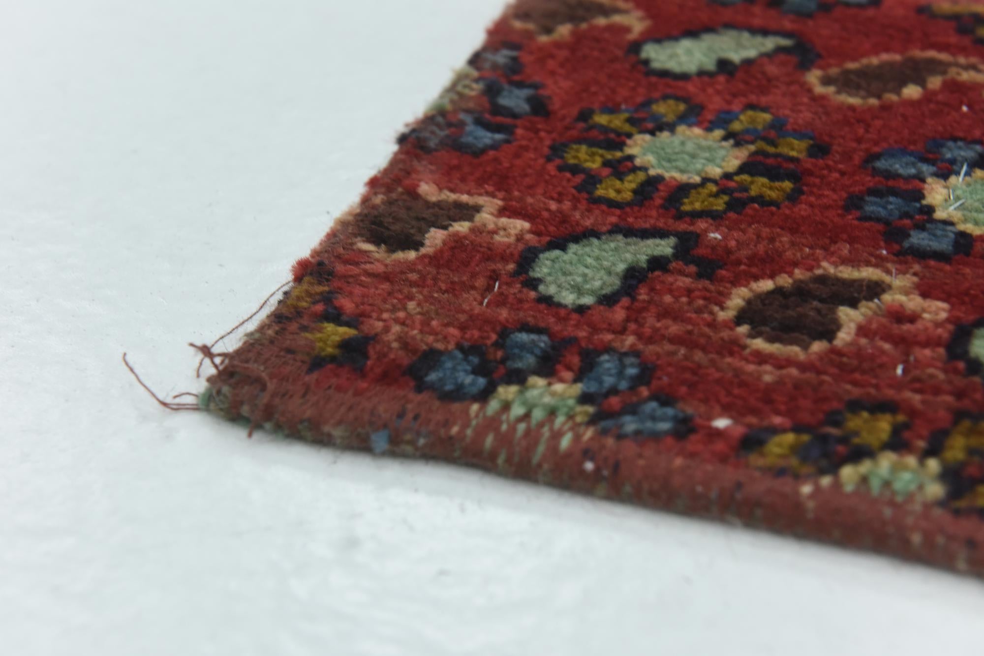 6' 2 x 9' 6 Hand Knotted Ultra Vintage Persian Wool Rug