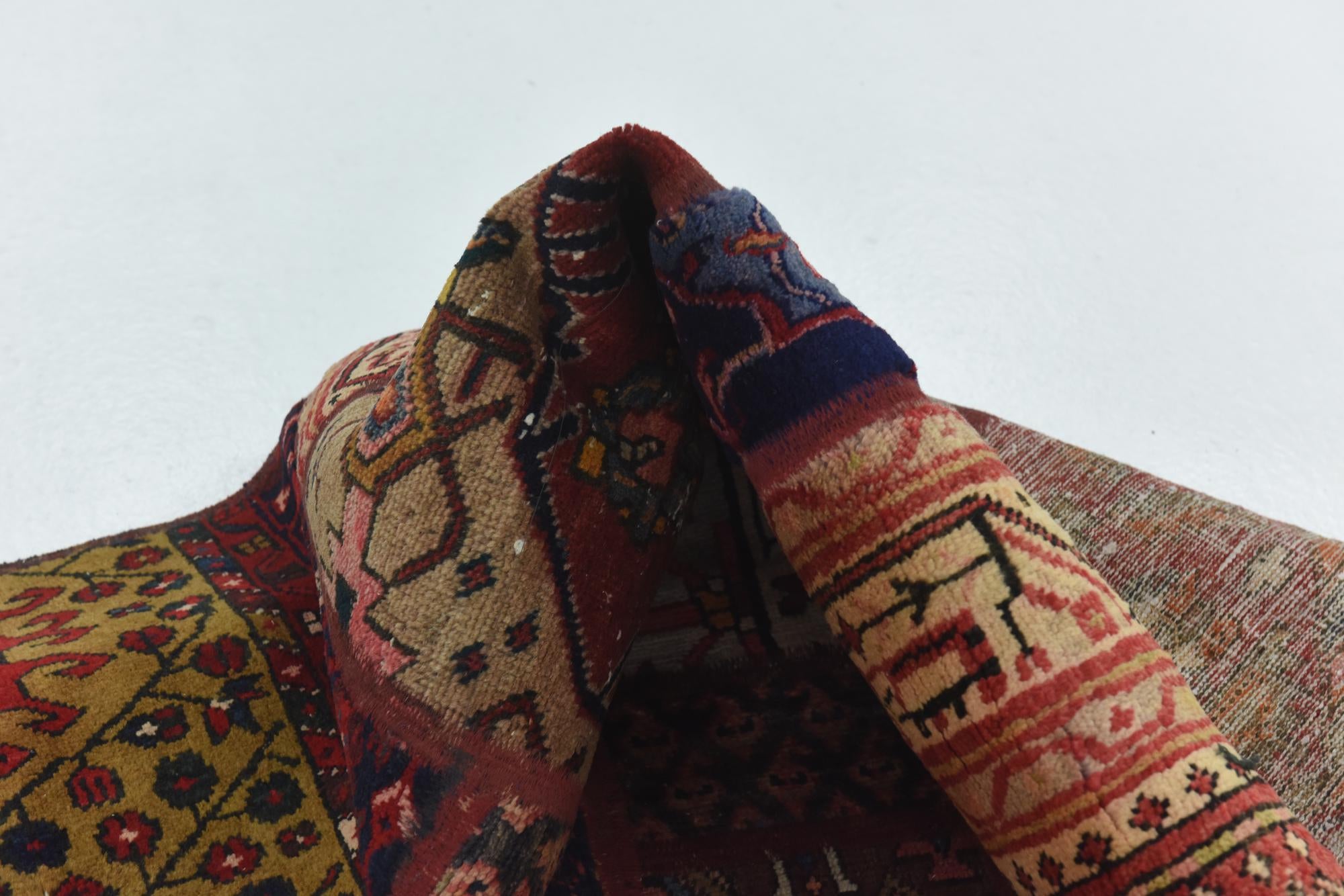 6' 2 x 9' 6 Hand Knotted Ultra Vintage Persian Wool Rug