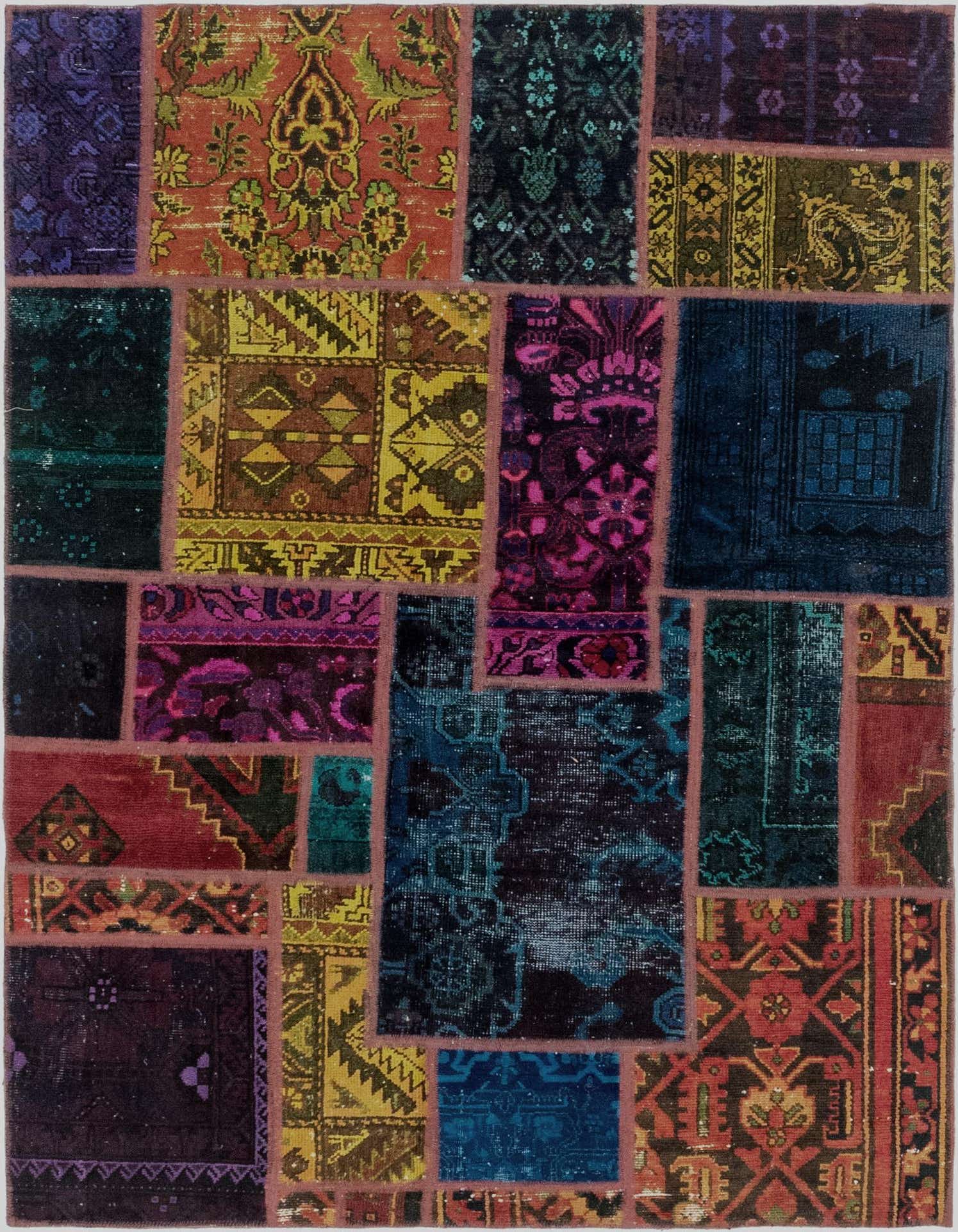 Primary image 5' x 6' 8  Hand Knotted Ultra Vintage Persian Wool Rug