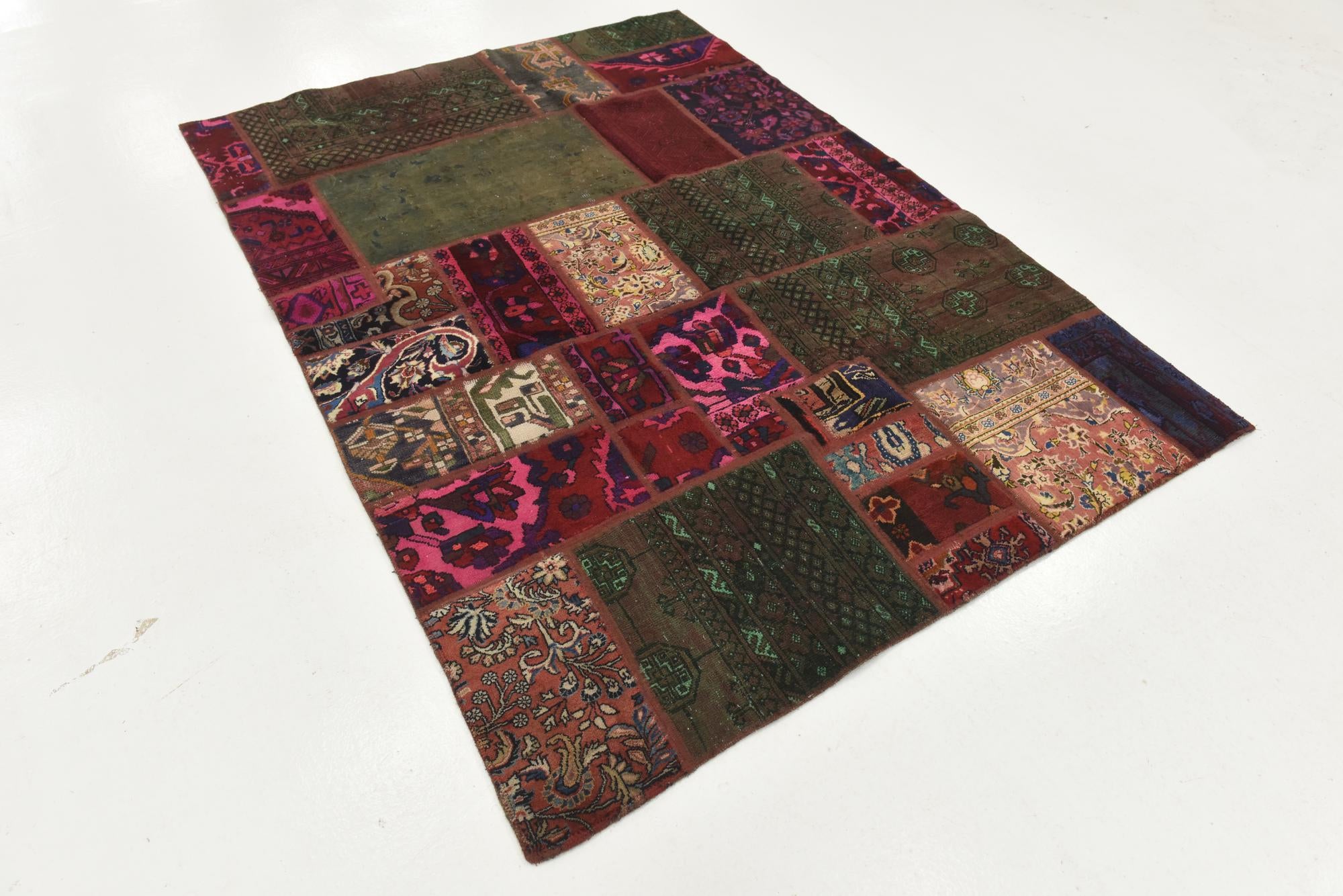 5' 4 x 7' 6 Hand Knotted Ultra Vintage Persian Wool Rug
