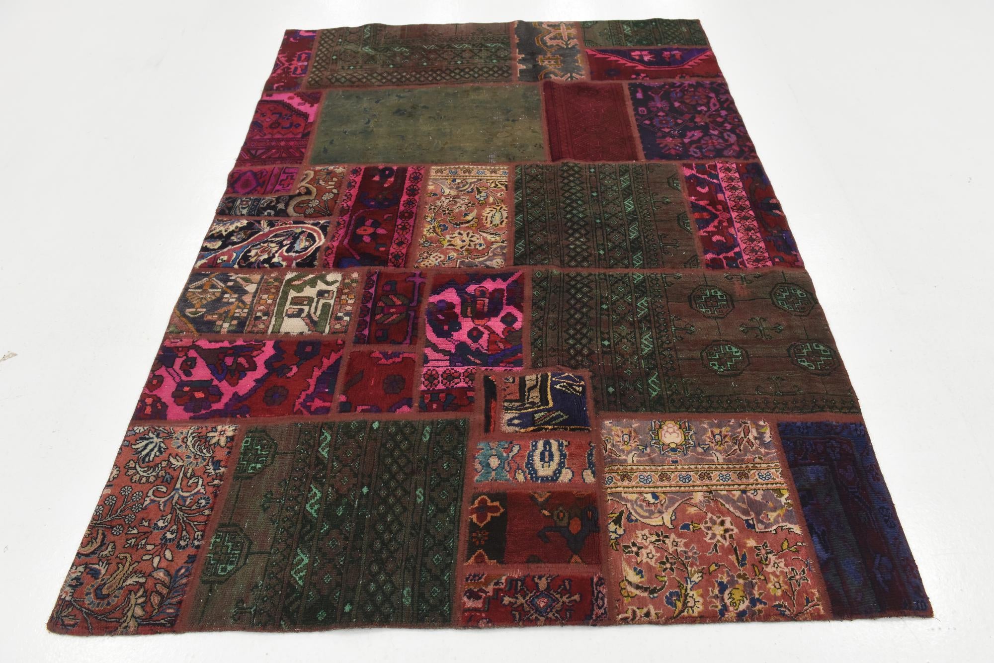 5' 4 x 7' 6 Hand Knotted Ultra Vintage Persian Wool Rug