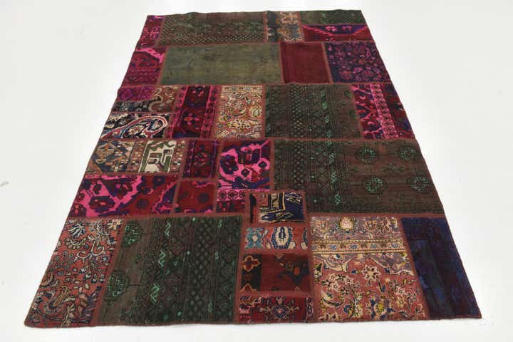 5' 4 x 7' 6 Hand Knotted Ultra Vintage Persian Wool Rug