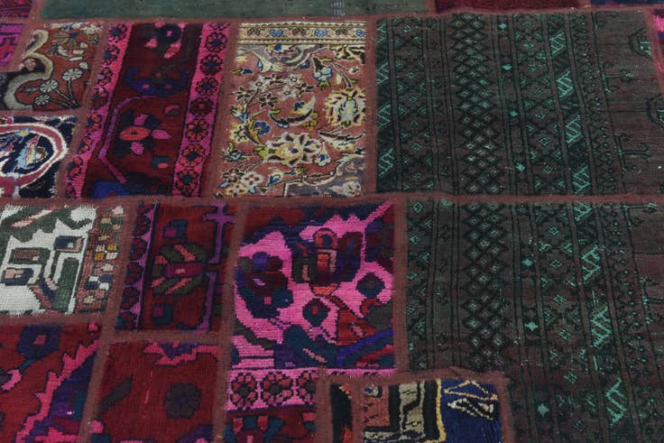 Detail image of 5' 4 x 7' 6 Hand Knotted Ultra Vintage Persian Wool Rug