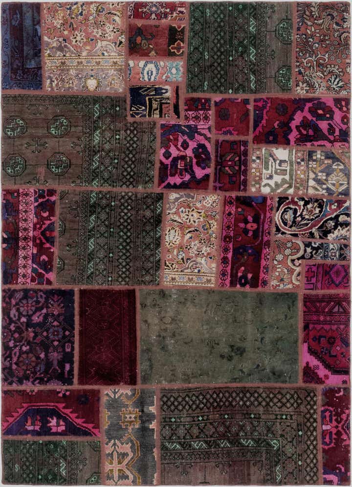 5' 4 x 7' 6 Hand Knotted Ultra Vintage Persian Wool Rug