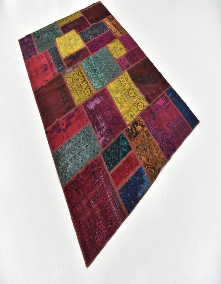 Detail image of 5' 8 x 8' Hand Knotted Ultra Vintage Persian Wool Rug