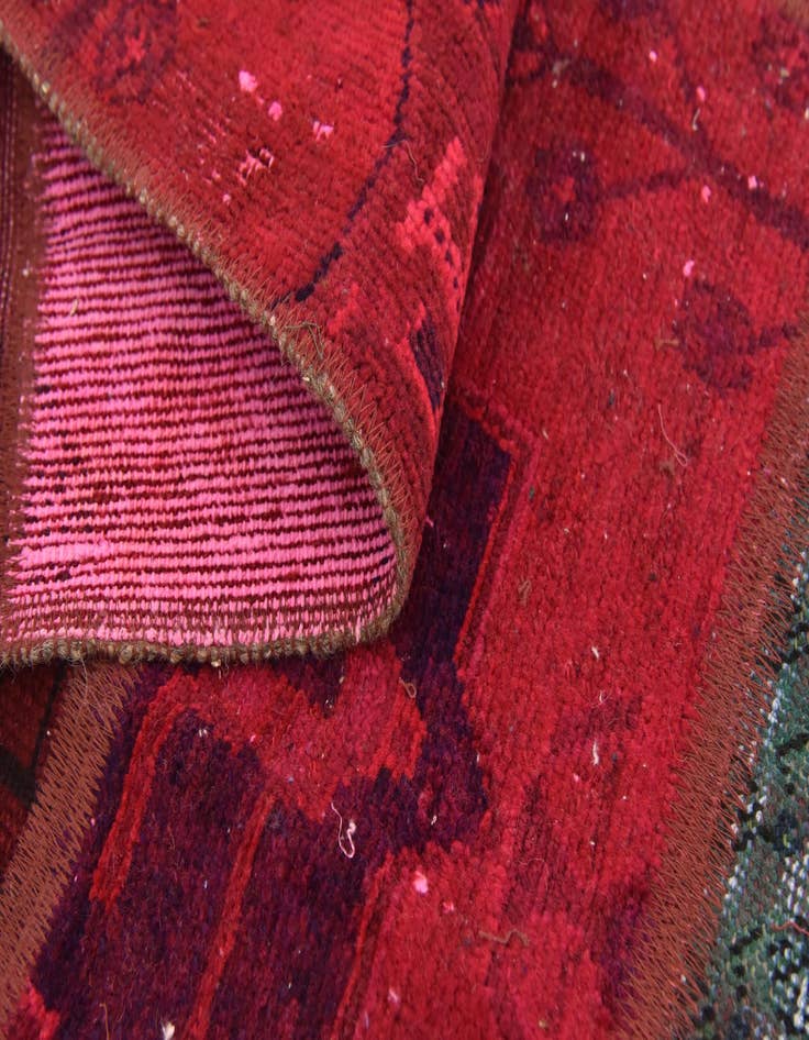 Detail image of 5' 8 x 8' Hand Knotted Ultra Vintage Persian Wool Rug