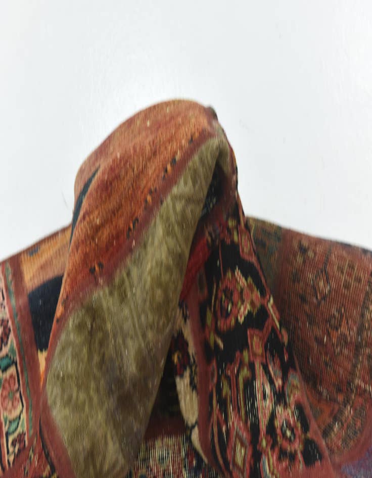 Detail image of 6' 2 x 8' 8  Hand Knotted Ultra Vintage Persian Wool Rug