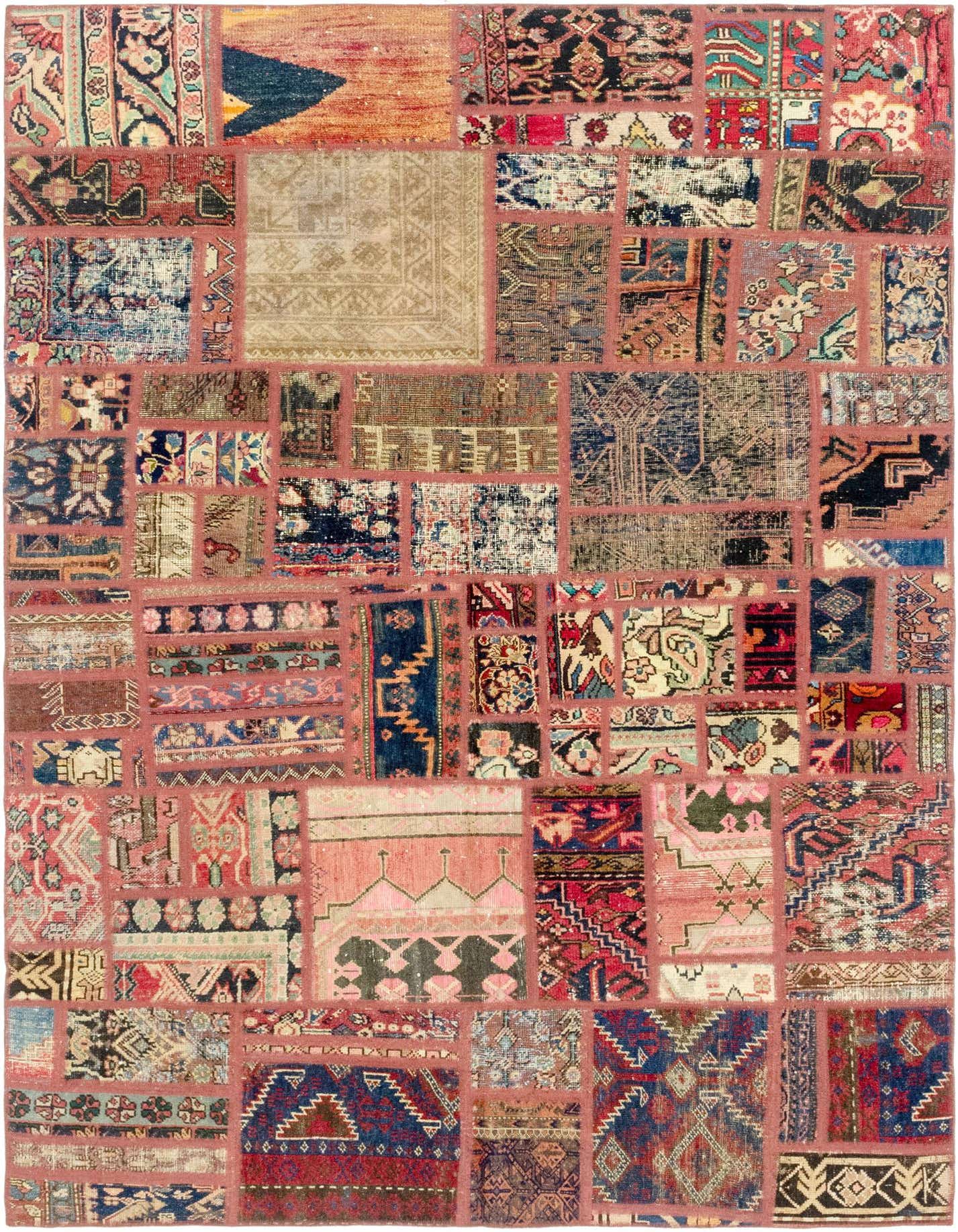 Primary image 6' 2 x 8' 8  Hand Knotted Ultra Vintage Persian Wool Rug