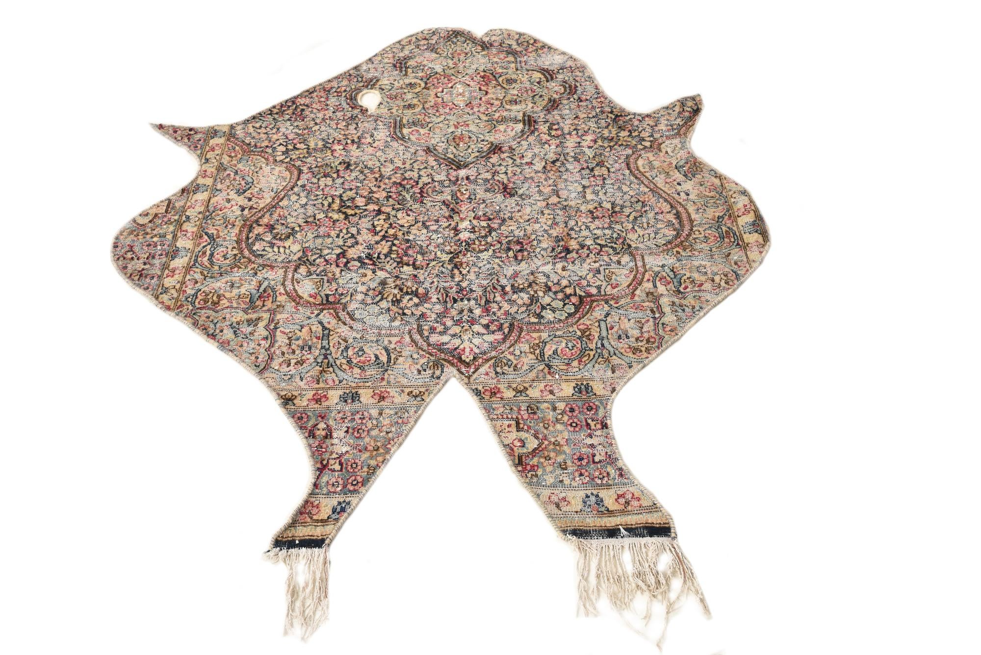 4' 7 x 6' Hand Knotted Ultra Vintage Persian Wool Rug