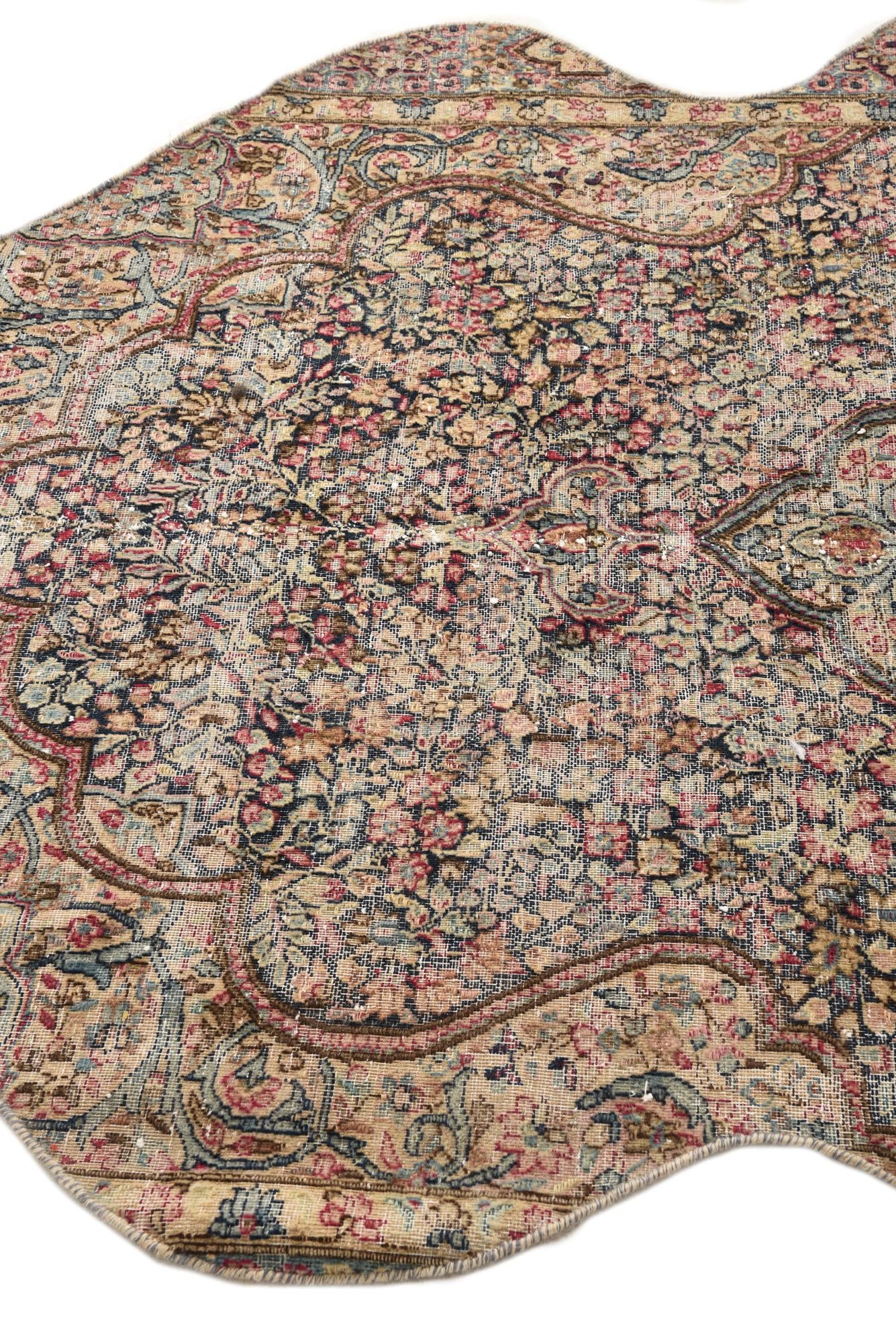 4' 7 x 6' Hand Knotted Ultra Vintage Persian Wool Rug