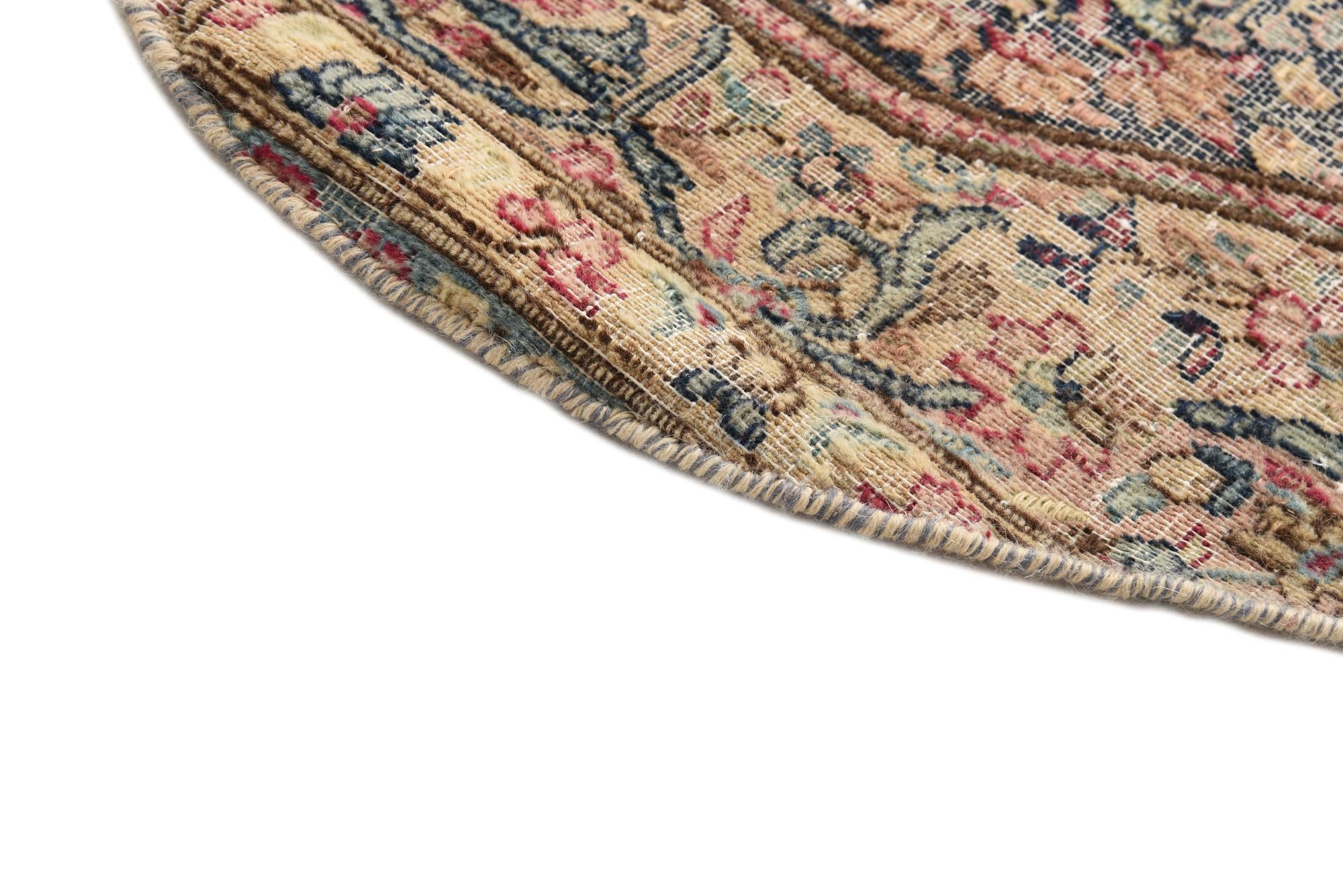 4' 7 x 6' Hand Knotted Ultra Vintage Persian Wool Rug