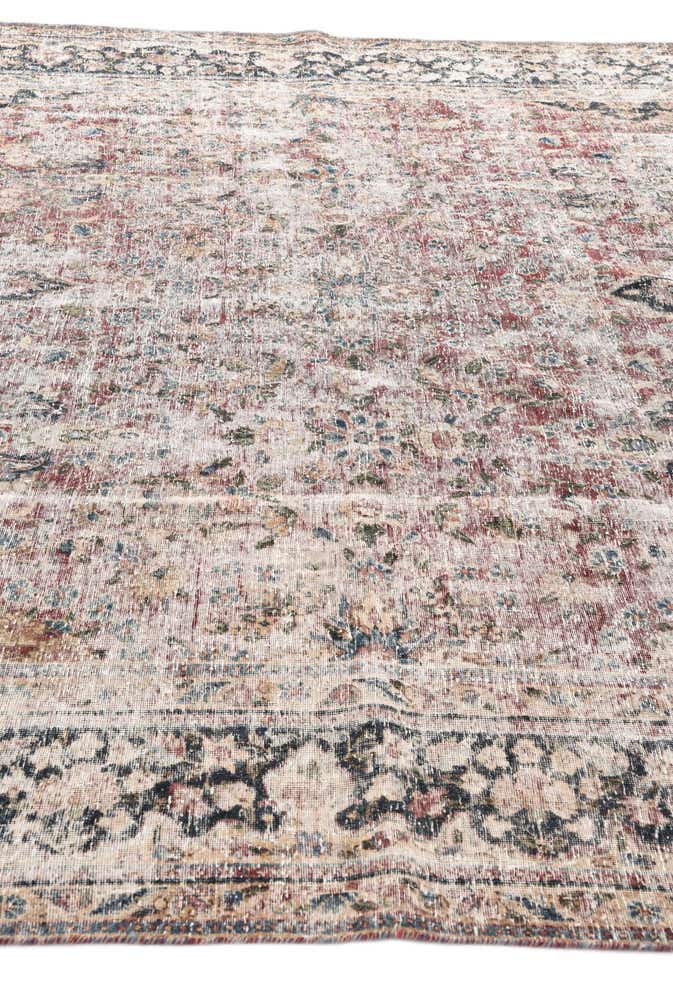 9' 3 x 12' 7 Hand Knotted Ultra Vintage Persian Wool Rug