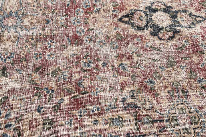 9' 3 x 12' 7 Hand Knotted Ultra Vintage Persian Wool Rug