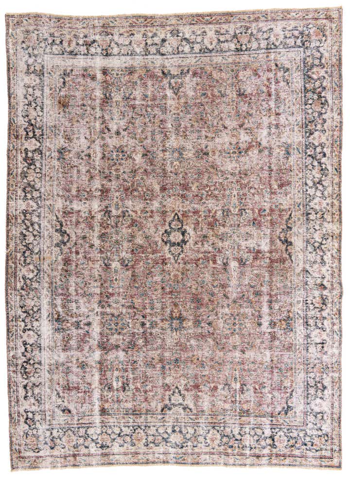 9' 3 x 12' 7 Hand Knotted Ultra Vintage Persian Wool Rug