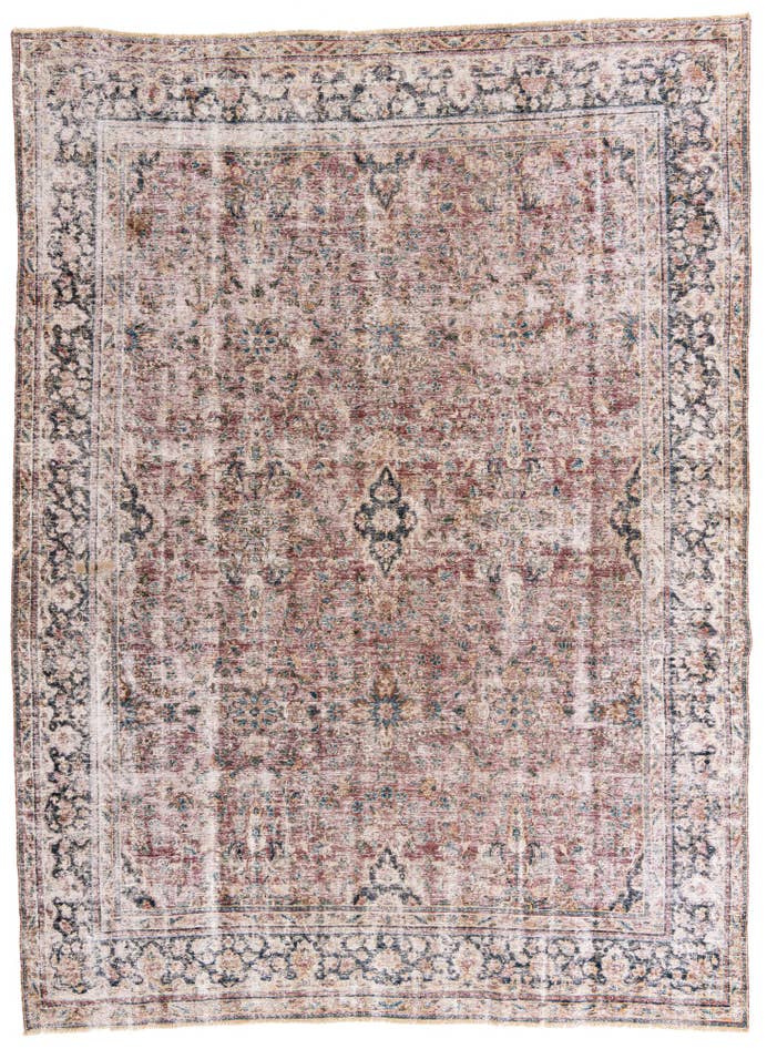 Detail image of 9' 3 x 12' 7 Hand Knotted Ultra Vintage Persian Wool Rug