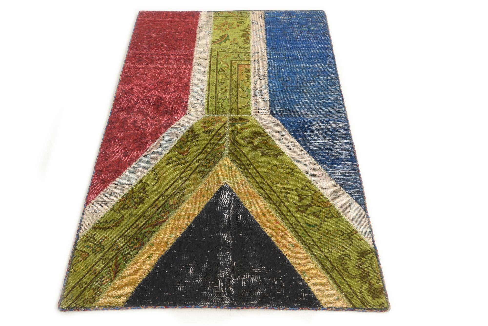 2' 8 x 5' Hand Knotted Ultra Vintage Persian Wool Rug