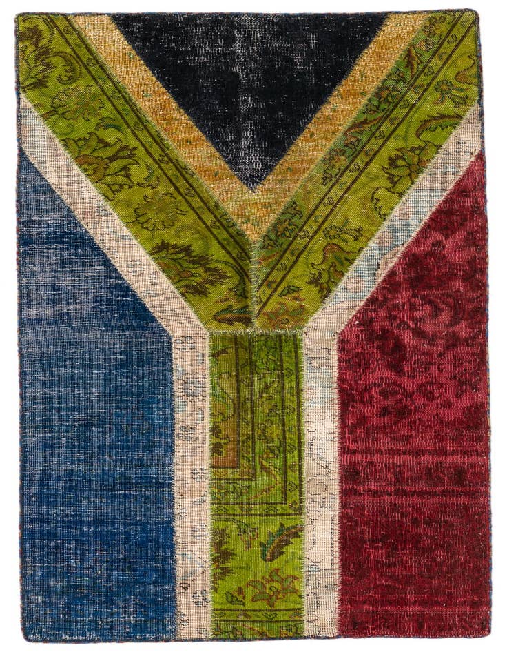 Detail image of 2' 8 x 5' Hand Knotted Ultra Vintage Persian Wool Rug
