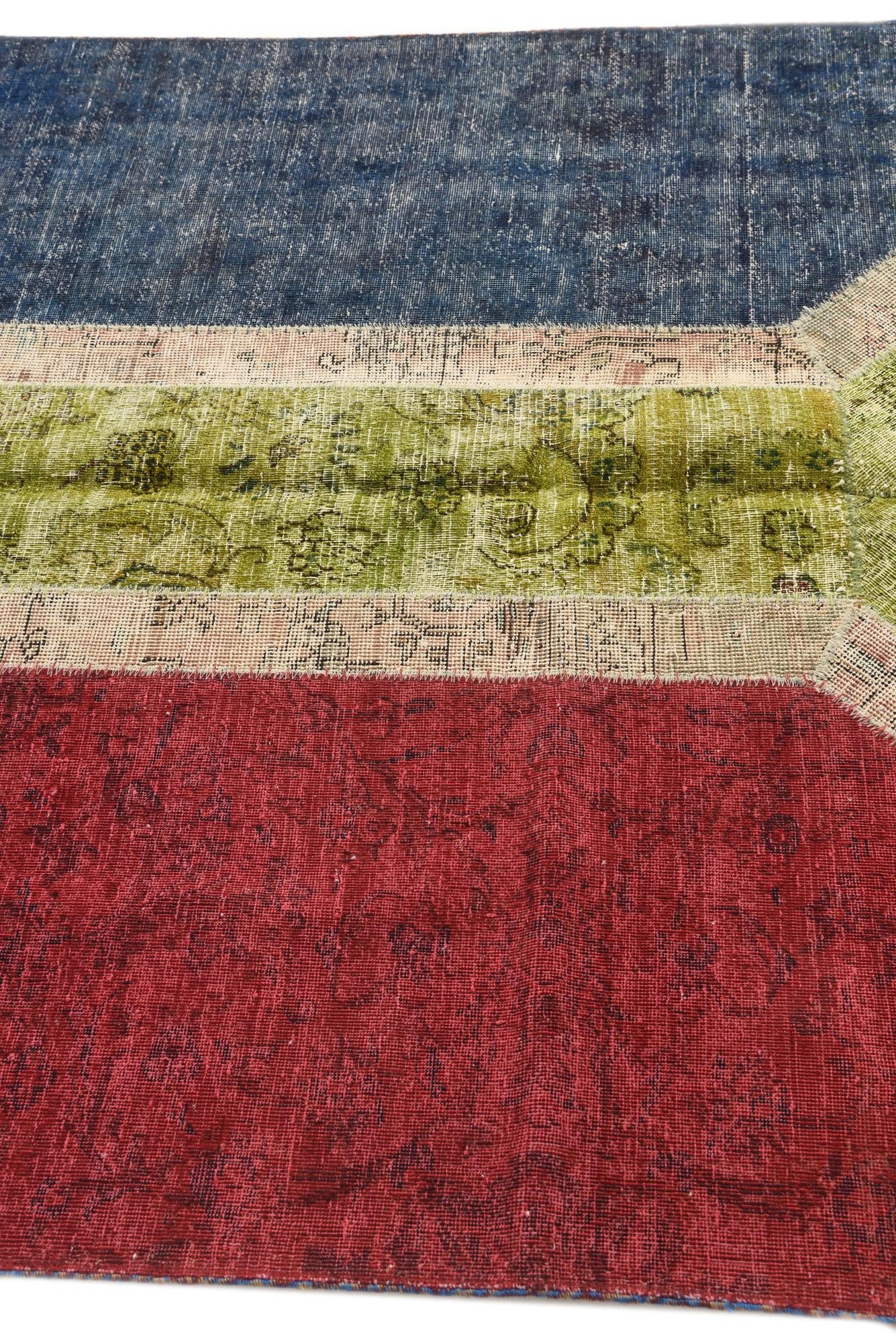 4' 8 x 6' 7 Hand Knotted Ultra Vintage Persian Wool Rug