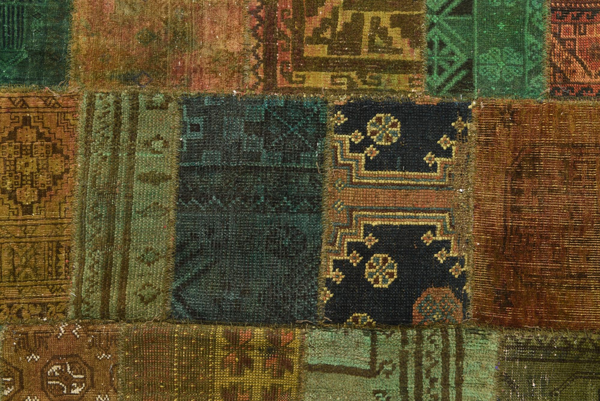 6' 8 x 9' 9 Hand Knotted Ultra Vintage Persian Wool Rug