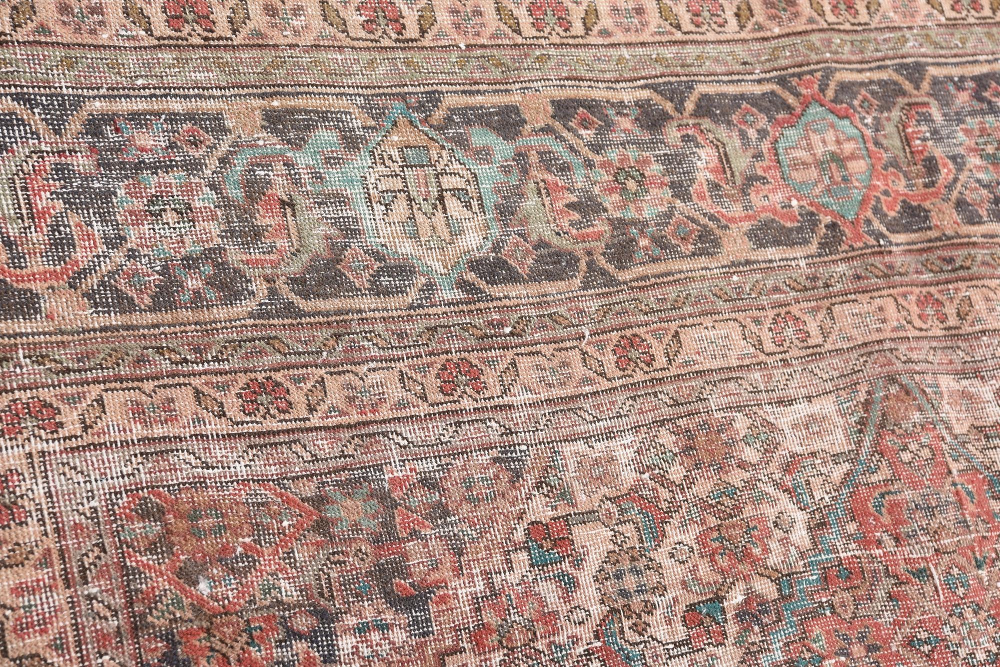 6' 8 x 9' 3 Hand Knotted Ultra Vintage Persian Wool Rug