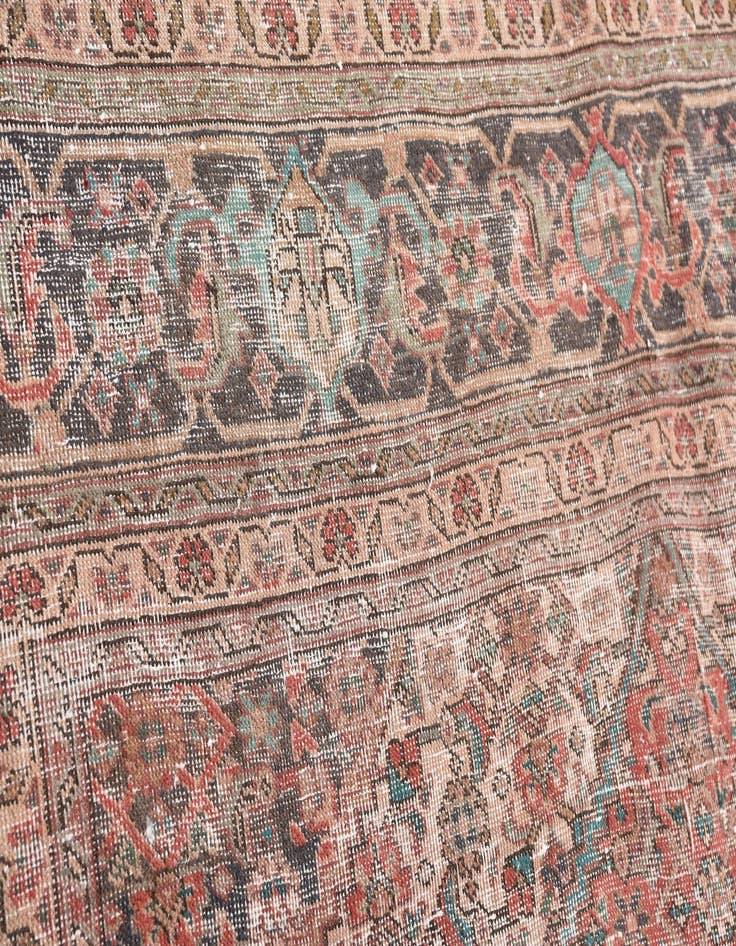 Detail image of 6' 8 x 9' 3  Hand Knotted Ultra Vintage Persian Wool Rug