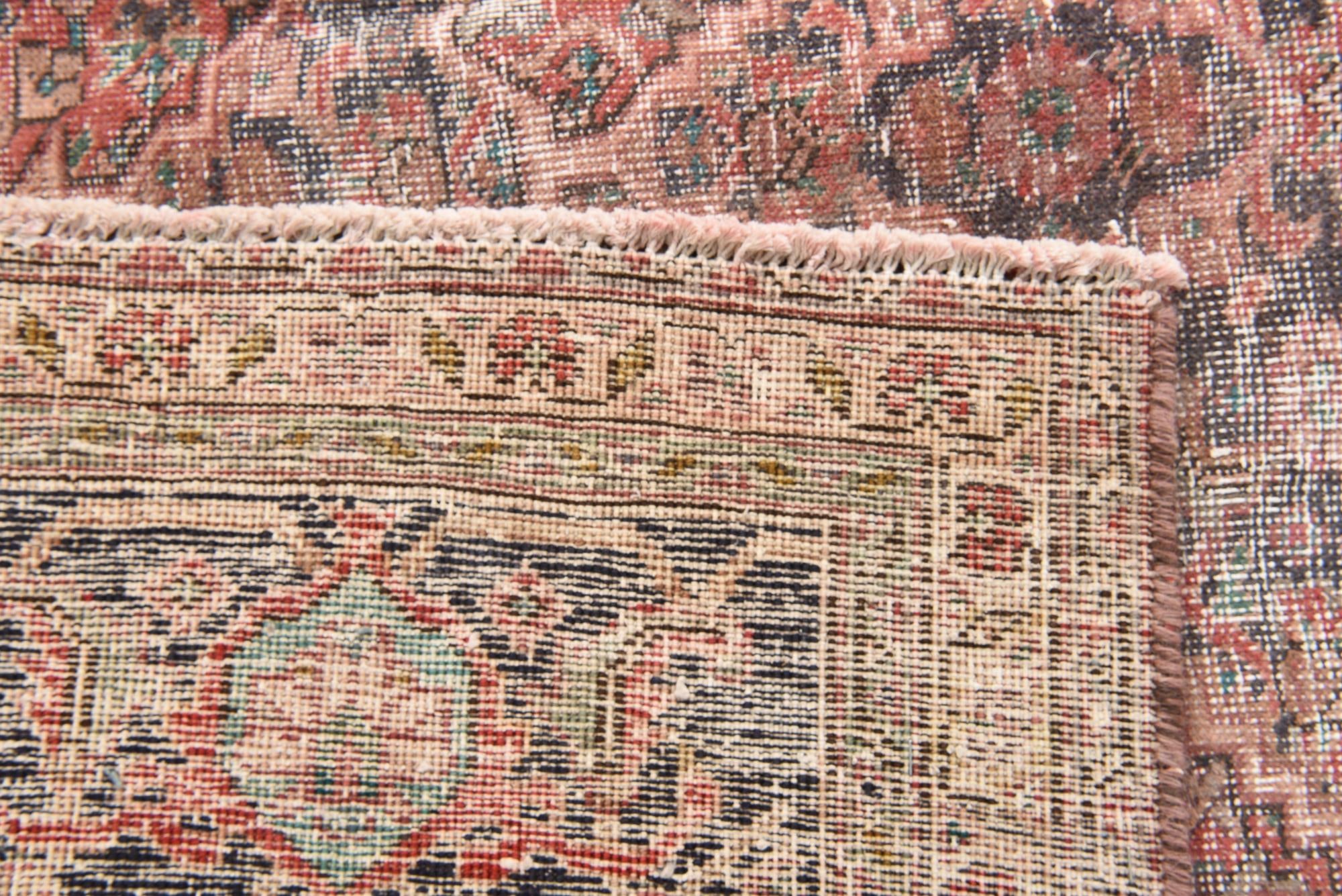 6' 8 x 9' 3 Hand Knotted Ultra Vintage Persian Wool Rug