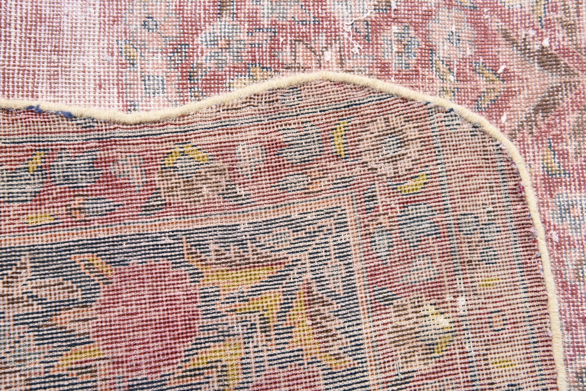 6' 7 x 9' 8 Hand Knotted Ultra Vintage Persian Wool Rug