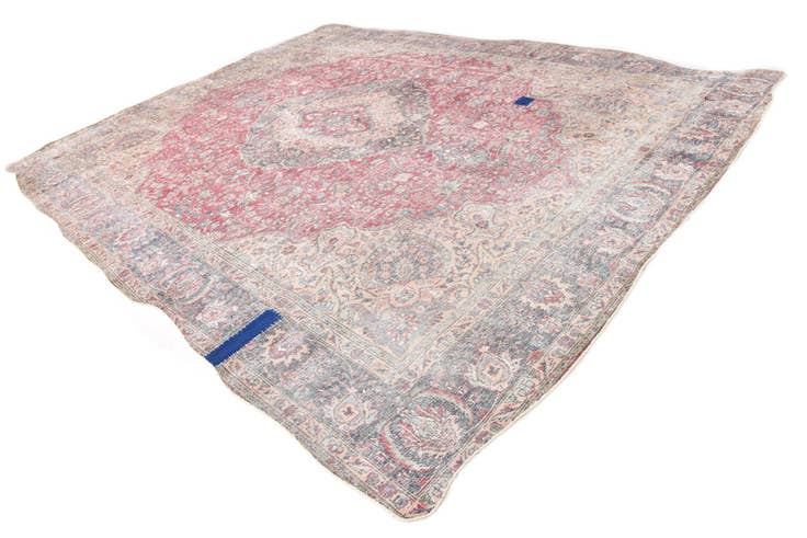 Detail image of 9' x 13' 2 Hand Knotted Ultra Vintage Persian Wool Rug